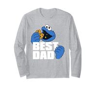 Sesame Street Father's Day Cookie Monster Best Dad Manche Longue