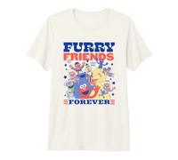 Sesame Street Furry Friends Forever Group T-Shirt Haut de Gamme