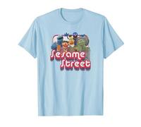 Sesame Street Groovy Group T-Shirt, Homme, Bleu Céleste, XL
