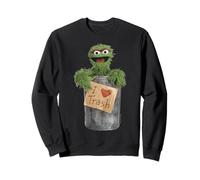 Sesame Street Grouch I Love Trash Hoarder Collector Classic Sweatshirt