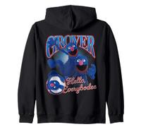 Sesame Street Grover Bootleg Style Sweat à Capuche