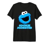 Sesame Street Head Cookie Monster T-Shirt Haut de Gamme