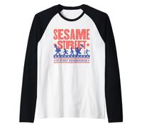 Sesame Street in Every Neighborhood Silhouette Manche Raglan