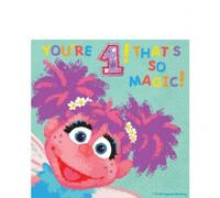 Sesame Street Lot de 36 serviettes de table Abby Cadabby