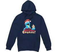 Sesame Street - "Me Love Christmas Cookies !" Sweat à capuche Homme/Femme Unie TV20573 (XL) (Marine)