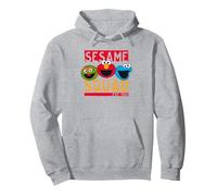 Sesame Street Oscar Elmo Cookie Monster Squad Design rétro Sweat à Capuche