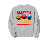 Sesame Street Oscar Elmo Cookie Monster Squad Design rétro Sweatshirt