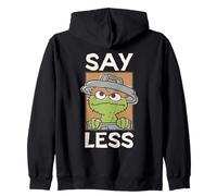 Sesame Street Oscar Say Less Square Sweat à Capuche
