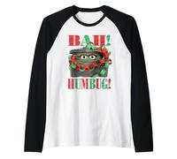 Sesame Street Oscar The Grouch Bah Humbug Christmas Manche Raglan