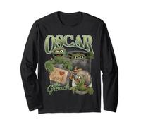 Sesame Street Oscar The Grouch Bootleg Style Manche Longue