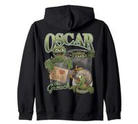 Sesame Street Oscar The Grouch Bootleg Style Sweat à Capuche