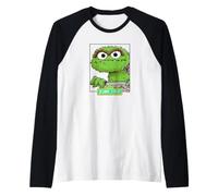 Sesame Street Oscar The Grouch Boxed Sketch Manche Raglan