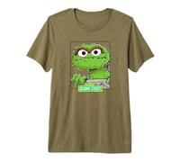 Sesame Street Oscar The Grouch Boxed Sketch T-Shirt Haut de Gamme