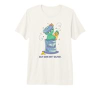 Sesame Street Oscar The Grouch Self-Care Isn't Selfish T-Shirt Haut de Gamme