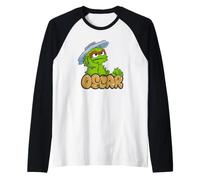 Sesame Street Oscar The Grouch Simple Graffiti Tag Manche Raglan