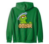 Sesame Street Oscar The Grouch Simple Graffiti Tag Sweat à Capuche