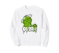 Sesame Street Oscar The Grouch Spray Paint Graffiti Tag Sweatshirt