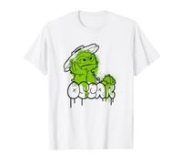 Sesame Street Oscar The Grouch Spray Paint Graffiti Tag T-Shirt