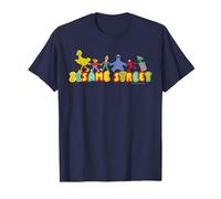 Sesame Street Personnages Amis Pose Fun Cartoon 90's Retro T-Shirt