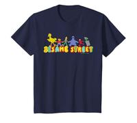 Sesame Street Personnages Amis Pose Fun Cartoon 90's Retro T-Shirt
