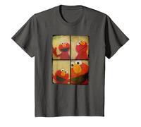 Sesame Street Photo Booth Elmo T-Shirt, Enfant, Asphalte, 12 Ans