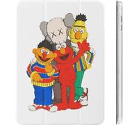 Sesame Street Pu Ipad Case 2020 Antichoc Veille/Réveil Automatique Ipad 10.2in Réglage De L'angle Mignon Transparent Personnage Housse De Protection