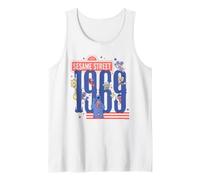 Sesame Street Red, White and Blue 1969 Group Débardeur