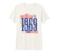 Sesame Street Red, White and Blue 1969 Group T-Shirt Haut de Gamme