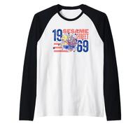 Sesame Street Red, White and Blue Group Breakout Manche Raglan