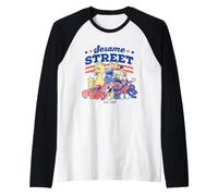 Sesame Street Red, White and Blue Group Manche Raglan