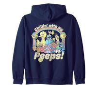 Sesame Street Retro Group Chillin' with My Peeps Sweat à Capuche