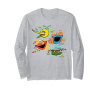 Sesame Street Street Beats Characters with Icons Manche Longue