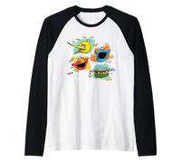 Sesame Street Street Beats Characters with Icons Manche Raglan