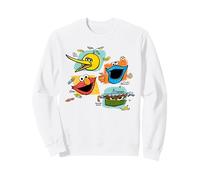 Sesame Street Street Beats Characters with Icons Sweatshirt