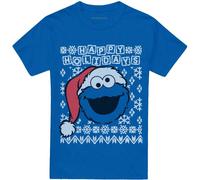 Sesame Street - T-shirt "Ugly Christmas" pour homme/femme unie TV20482 (XXL) (Bleu roi)