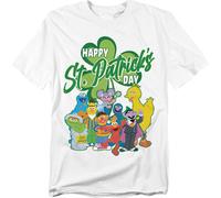 Sesame Street - T-shirt unie homme/femme, St Patrick's Day TV21240 (XXL) (Blanc)