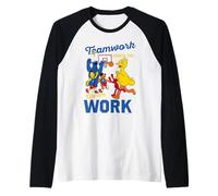 Sesame Street Teamwork Dream Work Friends Ballon de Basket Classique Manche Raglan