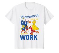 Sesame Street Teamwork Dream Work Friends Ballon de Basket Classique T-Shirt