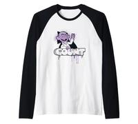 Sesame Street The Count Spray Paint Graffiti Tag Manche Raglan
