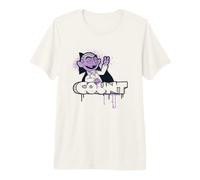 Sesame Street The Count Spray Paint Graffiti Tag T-Shirt Haut de Gamme