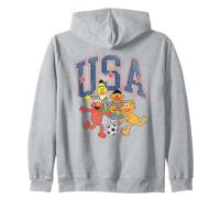 Sesame Street USA Elmo, Zoe, Bert and Ernie Soccer Team Sweat à Capuche