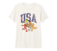 Sesame Street USA Elmo, Zoe, Bert and Ernie Soccer Team T-Shirt Haut de Gamme