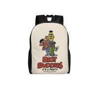 Sesame Street Versatile Backpack Washable casual style School Student Backpack Trendy Oxford Cloth Computer Bag Unisex-hjka4039