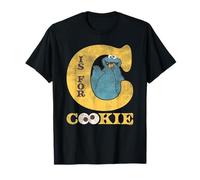 Sesame Street Vintage Heart C is for Cookie Monster T-Shirt