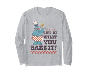 Sesame Street Vintage Heart Cookie Life is What You Bake It Manche Longue