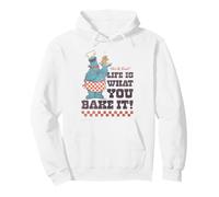 Sesame Street Vintage Heart Cookie Life is What You Bake It Sweat à Capuche