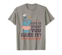 Sesame Street Vintage Heart Cookie Life is What You Bake It T-Shirt