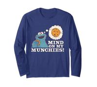 Sesame Street Vintage Heart Cookie Monster, Mind on Munchies Manche Longue