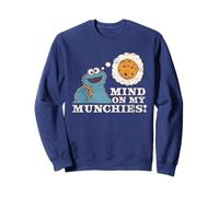 Sesame Street Vintage Heart Cookie Monster, Mind on Munchies Sweatshirt