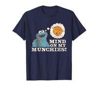 Sesame Street Vintage Heart Cookie Monster, Mind on Munchies T-Shirt